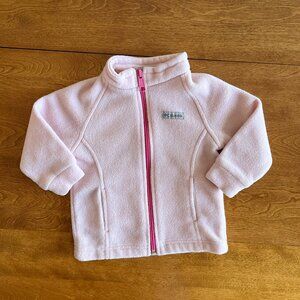 Columbia pink fleece jacket 12-18m